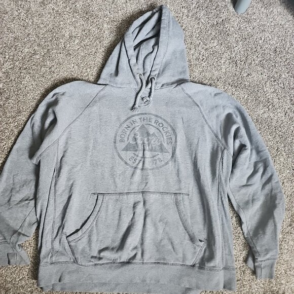 Blue 84 Coors Light Gray Size XL Long Sleeve Hooded Sweatshirt Golden Colorado - Picture 1 of 8
